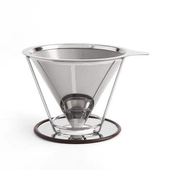 2중 316UBF98 스텐 필터 커피 드리퍼 핸드드립 초미세 거름망