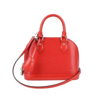 [중고] 루이비통 알마 BB 코클리코 레더 토트 크로스백 레드 M41160 110441544