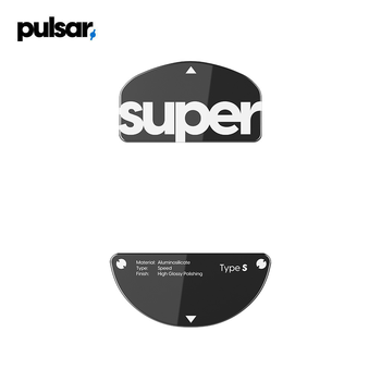 펄사 Susanto-X 타입-S 블랙 수산토 슈퍼글라이드 유리 마우스피트 Superglide Type-S Black