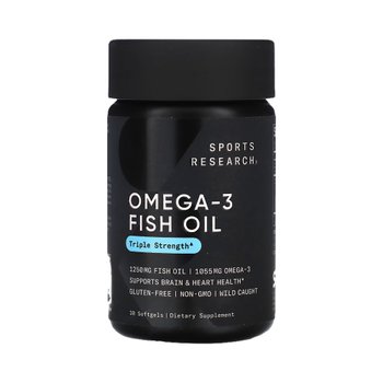 [해외] 스포츠 리서치 오메가3 피쉬 오일 트리플 스트렝스 1250mg 30소프트젤
