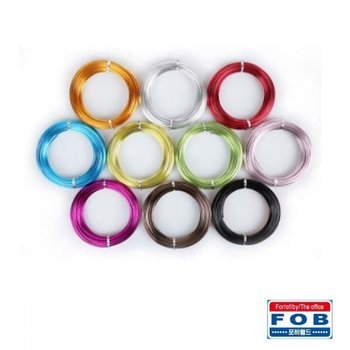 포비 와이어 공예 칼라철사 두께 2.0mm x 16M 5개입 (WFIHOPY)