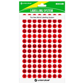 스티커 컬러스티커 8매입 레드 원형스티커 9mm 벳