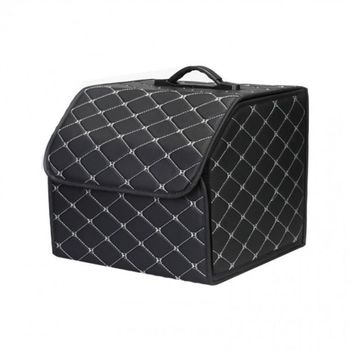 트렁크 정리함 인조가죽 10717 퀼팅 차량용 RD 접이식