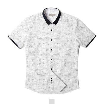 도트 배색 반팔셔츠 120size (W19BB8F)