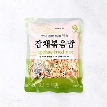 TOO VDF 한우물 잡채볶음밥 300g 볶음밥 간편식 즉석요리 한끼해결 간편조리 야식투몰