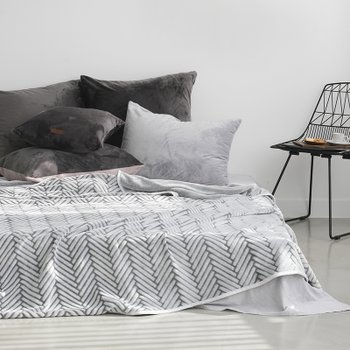 (주)보웰컴퍼니 소프트 스노우 밍크 극세사 담요 퀸