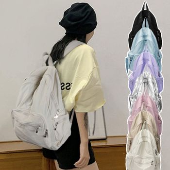 귀여운 WD06HY54 학생 대학생 스타일 기본아이템 컬러 백팩