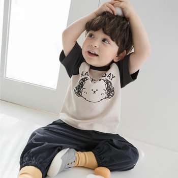 뮤트 라글랑 7부 티셔츠 차콜 C2SQ7301_CH