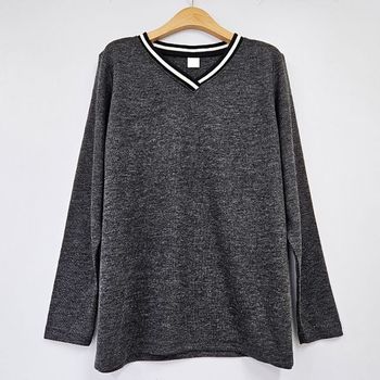 에딧라인V넥니트긴팔티 MNT458M512_P413776037