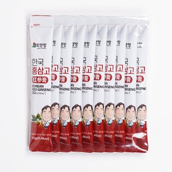[팜&맛짱]홍삼을 간편한 스틱으로 한국 홍삼고 13gX10개입 (알뜰형 비닐포장) 홍삼을 여행,출장,야외활동등 언제 어디서나