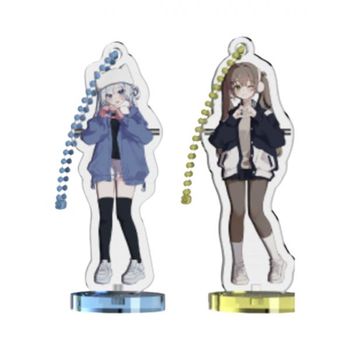 [해외] Woowakgood Isegye Idol x Twozzim Stand Keyring Set C 우왁굳 이세계 아이돌 x 두찜 스탠드 키