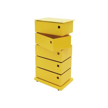 [신세계백화점][5월말 순차출고][Dottus] 도터스 5단 피봇 캐비넷 옐로우 / DOT-I.0631.01.GN