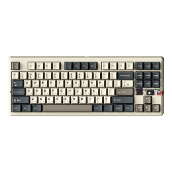 AULA F87Pro V2 유무선 8K 독거미 기계식 키보드 국내 정품 샌드 베이지, 저소음 바다축