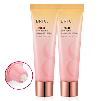 BRTC 타임8 리프토닝 콜라겐 크림 80ml 2개 / 2중 기능성 듀얼비타 콜라겐 크림