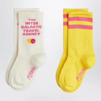 [해외] [해외배송] 26 S/S 투 파리 오브 화이트옐로우 트래블 AGENCY 양말 (KIDS ) B0051979485