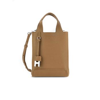 [해외배송] 호간 미니 쇼핑 백 인 브라운 텍스처 레더 KBW01RA0100TH1C808 B0301913580