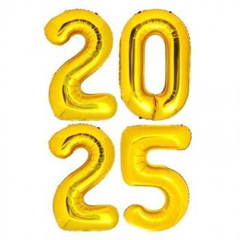 2025 숫자 은박풍선 골드 대형 숫자풍선 연말 신년 새해