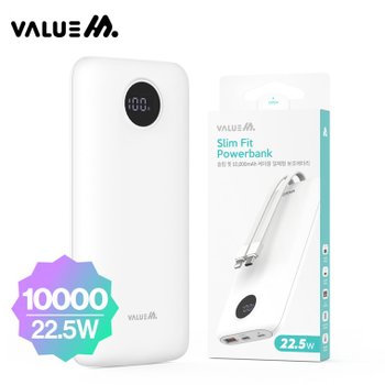 보조배터리 휴대폰 휴대용 초고속  10000mAh USB 1구 C타입 8핀 케이블 일체형 3대 동시충전가능