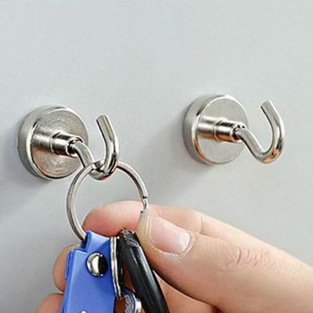 자석후크 초강력 고리자석 벽후크 벽걸이 소 16mm 3p