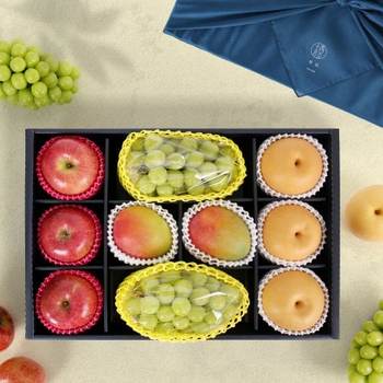 [3%추가적립][바로배송][SSG정담] 프리미엄 사과 배 애플망고 샤인 혼합 과일선물세트 [사과3+배3+애플망고2+샤인2] 5.5kg[SSG상품권 증정이벤트]