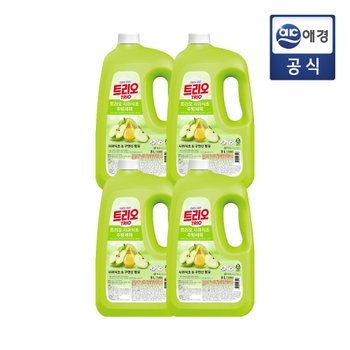 트리오 사과식초 주방세제 용기 3L x 4개