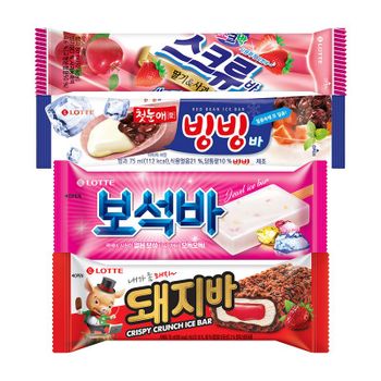 보석바x10개+스크류바x10개+돼지바x10개+빙빙바x10개[35443553]