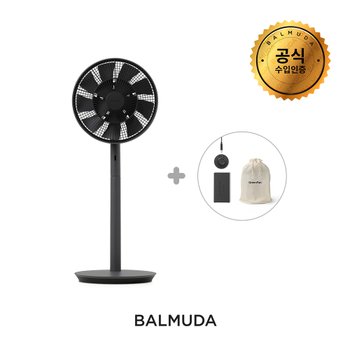 [공식수입원] 발뮤다 그린팬S (선풍기) 다크그레이+배터리 독 패키지 EGF-1800*전용보관백 증정*