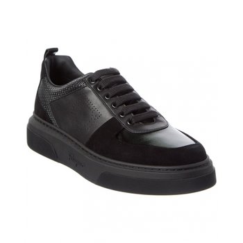 [해외] 살바토레 페라가모 카시나 레더 & 스웨이드 스니커즈 블랙