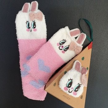 여친선물 귀여운 여성 수면양말 케이스포함 임산부 겨울 잠 동물 방한 선물 출산 산부인과