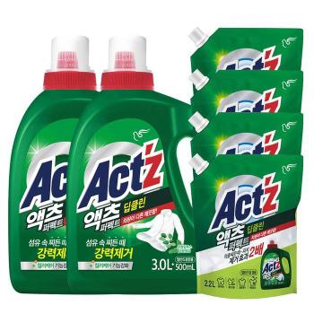 [액츠] 액츠 퍼펙트 딥클린 액체 세탁세제 3.5L x 2 + 2.2L x 4 (S41347247)