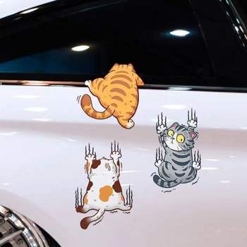 고양이 G3U7R3E6 차량용 스티커 DIY 자동차장식 스크래치가림