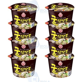 오뚜기 굴진짬뽕 큰컵 8개 짬뽕라면 컵라면 큰용기 (WB93D08)