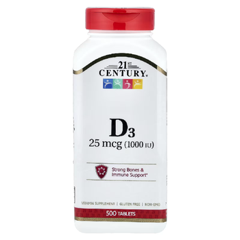 [해외] <b>21</b><b>세기</b> <b>센트리</b>  비타민D3 25mcg 1000IU  500정