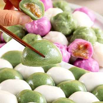 귀정떡방 2종세트(모듬삼색꿀떡+바람떡 총 2kg)