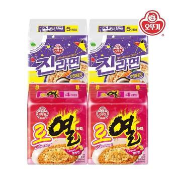 [오뚜기] 로열라면 8봉+진라면 약간매운맛 10봉 (S50834085)