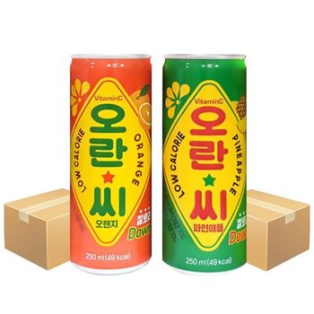 오란씨 250ml 오렌지 30캔 + 파인애플 30캔 (총60캔) (13314052)