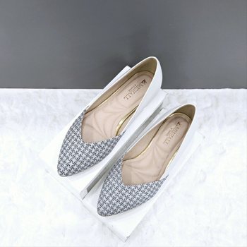 여성 트위드 포인트 플랫 슈즈 12HF00DS06 W-718 3SD_JJ