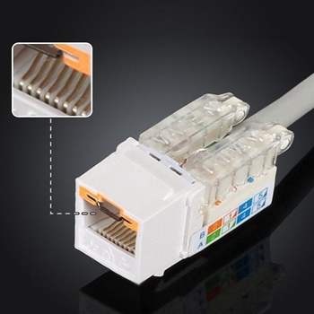 인터넷 보안 키스톤잭 CAT5E UTP 기밀 해킹 유출 방지