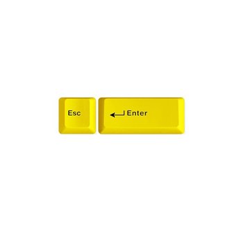 엠스톤 mStone 2Key ESC ENTER 승화 키캡 (옐로우)