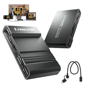 [해외] 레모렐레 HDMI 4K 캡처보드 Switch 2 대응 60Hz TV 출력 녹화 지원 패스스