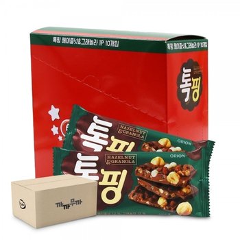 ( )오리온 톡핑 헤이즐넛그래놀라 43gx10개 1박스-4통