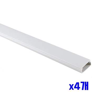 전기 IP90BW18 통신장비 사각 화이트 몰딩 30mm 2p x4개