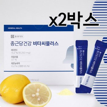 종근당 비타씨플러스 2gx200포 2박스(총400포)/자일리톨 레몬농축액 분말스틱