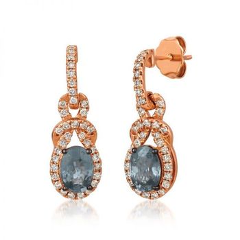 [해외] Le Vian 우먼 레이디 Soothing 그레이 Spinel 귀걸이 세트 in 14K 스트로베리 골드 76898 131445