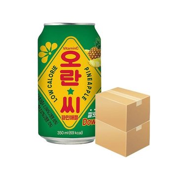 오란씨 파인애플 350ml x 48캔(뚱캔) 과즙음료 (10517205)
