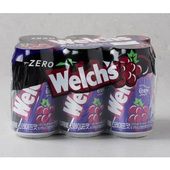 웰치 제로 그레이프맛 355ml*6입