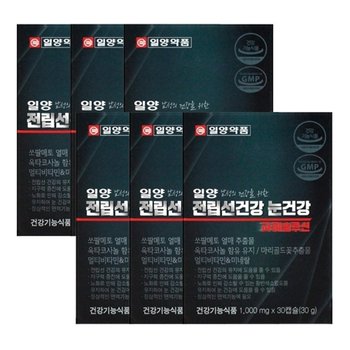 일양약품 일양 전립선건강 눈건강 파워솔루션 1000mgX30캡슐X6박스