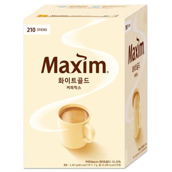 [(주)동서식품]맥심 화이트골드 커피믹스 210개입
