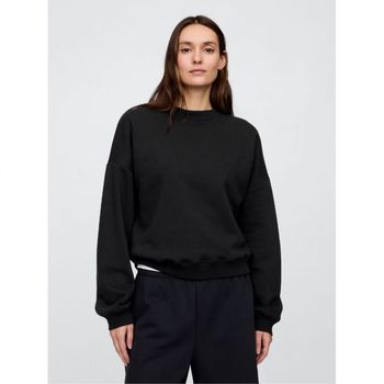 [해외] 우먼 갭 GAP 릴렉스드 Wedge 크루넥 스웨트 셔츠 블랙 문리스 나이트 10382185