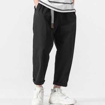 팬츠 캐주얼바지 데님 와이드 트레이닝 레저팬츠 (WFI0OOV)